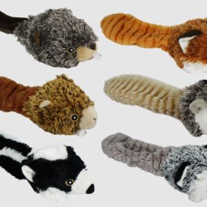Multipet Bouncy Burrow Babies Dog Toy Assorted Assorted 8 in