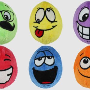 Multipet Egg Noggins Dog Toy Assorted 4 in