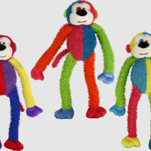 Multipet Multi Crew Monkey Dog Toy Assorted 17 in