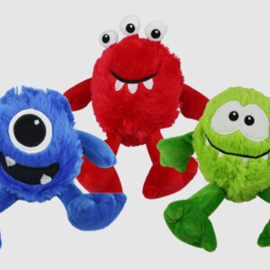 Multipet Plush Monster with Large Squeaker 9 inch