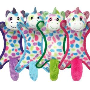 Multipet Ball-Head Unicorn Puppy Toy Assorted 10 in