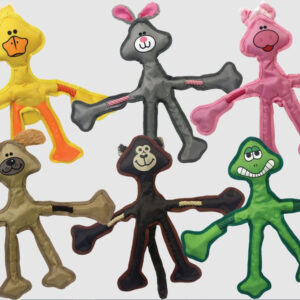 Multipet Skele-Ropes Dog Toy Frog Assorted 15 in