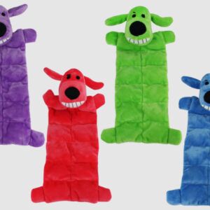 Multipet Loofa Squeaker Mat Dog Toy Assorted 12 in