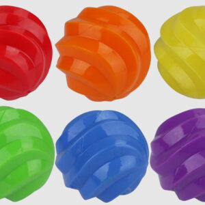 Multipet Spiral Balls Ball(Assorted) 4 inch
