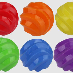 Multipet Spiral Balls Football(Assorted) 6.5 inch