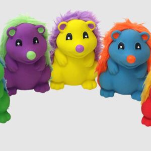 Multipet Latex Hedgehogs w/ Fur Back 4.5 inch