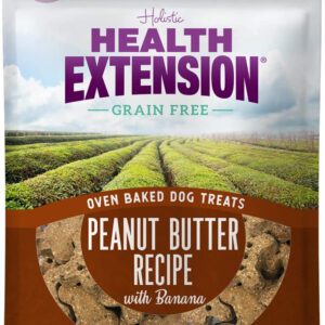 Health Extension Oven Baked Treats - Peanut Butter Recipe with Banana 6oz