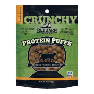 Redbarn Pet Products Protein Puffs Chicken Flavor Cat Treat 1 oz