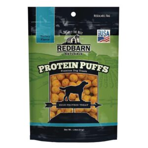 Redbarn Protein Puffs Dog Treats Turkey 1.8Oz
