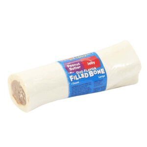 Redbarn Pet Products Duo Filled Bone Peanut Butter & Jelly Dog Treat 8 oz Large