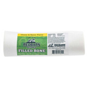 Redbarn Pet Products Filled Bone Natural Cheese & Bacon Dog Treat Large 8 oz 15 Count