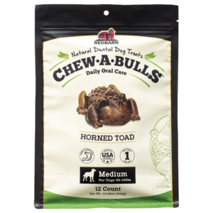 Redbarn Dog Chew A Bull Toad Large 6 count
