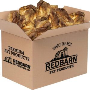 Redbarn Pet Products Natural Pig Ears Dog Treat 1ea/100 ct