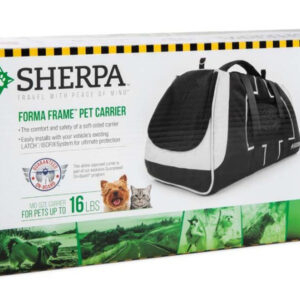Sherpa's Pet Trading Company Forma Frame Airline Approved Pet Carrier Black Medium