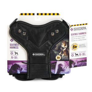 Sherpas Pet Trading Company Crash Tested Seatbelt Safety Dog Harness Black Medium