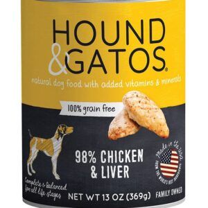 Hound & Gatos Dog Grain Free Chicken & Liver 13oz. (Case of 12)