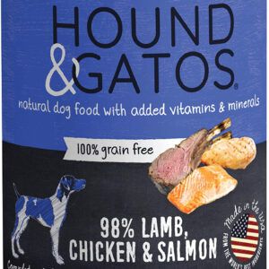Hound & Gatos Dog Grain Free Lamb Chicken & Salmon 13Oz (Sold in Quantity of: 12)