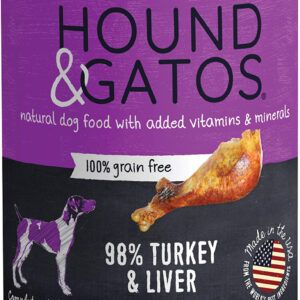 Hound & Gatos Dog Grain Free Turkey & Liver 13Oz (Case of 12)