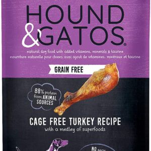 Hound & Gatos Dog Grain Free Turkey 12Lb