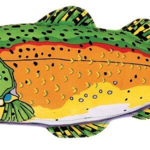 FAT CAT Classic Incredible Strapping Yankers Dog Toy Trout Fish Multi-Color Medium