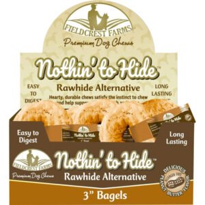 Fieldcrest Farms Nothin' to Hide Beef Bagels Dog Treat 24 Pack