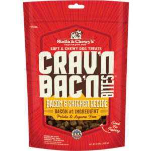 Stella & Chewys Dog Crav'N Bacon Bites Chicken 8.25Oz