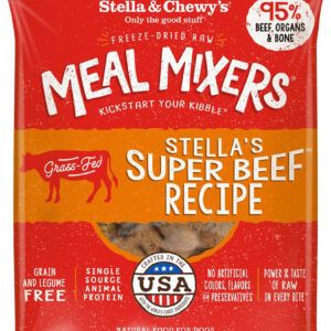 Stella & Chewys Dog Freeze-Dried Meal Mixer Stellas Beef 1Oz (Case of 8)