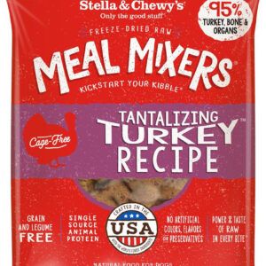 Stella & Chewys Dog Freeze-Dried Meal Mixer Tantalizing Turkey 1Oz (Case of 8)