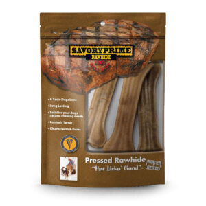 Savory Prime Pressed Bone Natural 1ea/6.5 in, 3 pk