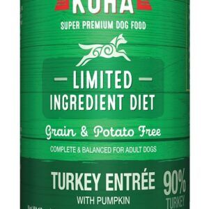 Koha Dog Limited Ingredient Grain Free 90% Turkey 13oz.(Case of 12)