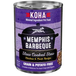 Koha Dog Grain Free Memphis BBQ Stew 12.7oz.(Case of 12)