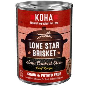 Koha Dog Grain Free Lone Star Stew 12.7oz.(Case of 12)
