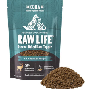 Koha Dog Cat Grain Free Raw Freeze Dried Topper Elk 8Oz