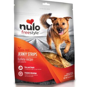 Nulo Jerky Strip Turkey with Cranberry Dog Treat 5 oz