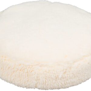 Hugglehounds Dog Fleece Pouf Bed, Natural - Large