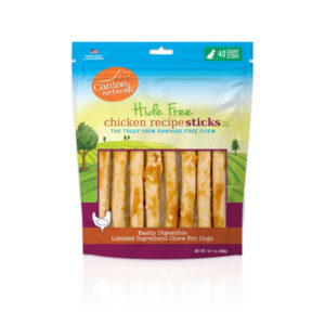 Canine Natural Hide Free 5inch  Chicken Stick 40Pk