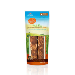 Canine Natural Hide Free 10inch Peanut Butter  Extra Large Roll 2Pk