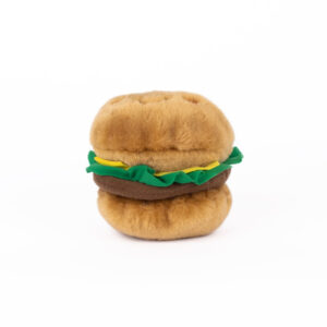ZippyPaws NomNomz Dog Toy Hamburger 1ea/SM