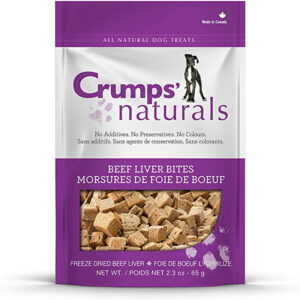 Crumps Naturals Beef Liver Bites 2.3 oz (65g) (100% Beef Liver)