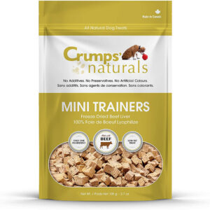 Crumps Natural Dog Mini Train Free oze-Dried Beef Liver 3.7 oz (105g)