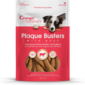 Crumps Natural Dog Plaque Buster Beef 7inch 8pk