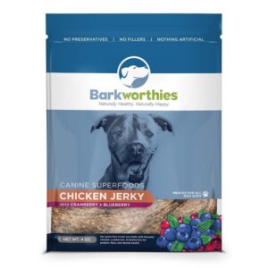 Barkworthies Chicken W/ Cranberry and Blueberry Superfood Jerky (4 Oz. )