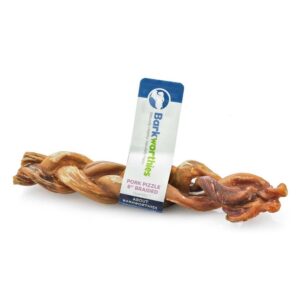 Barkworthies Pizzle Braided Pork 6 Inch