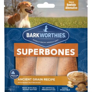 Barkworthies Superbone Ancient Grain Peanut Butter (3 Count)