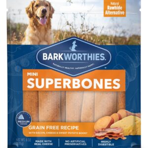 Barkworthies Mini Superbone Grain Free Bacon Cheese Sweet Potato