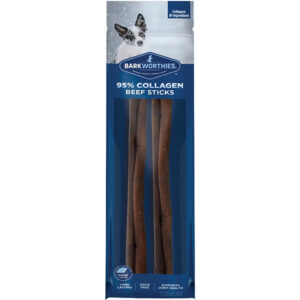 Barkworthies Dog Collagen Grain Freer Stick 12 inch 2 pack (Case of 6)