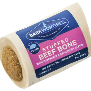 Barkworthies Dog Shin Bone Stuffed Bcn 3-4 Inch