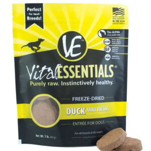 Vital Essentials Dog Freeze Dried Mini Pat Dck 14Oz
