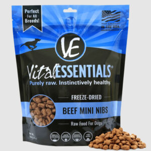 Vital Essentials Dog Freeze-Dried Mini Nibs Beef 1Lb