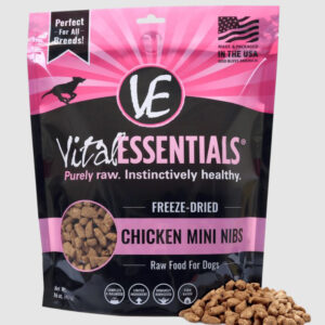 Vital Essentials Dog Freeze-Dried Mini Nibs Chicken 1Lb